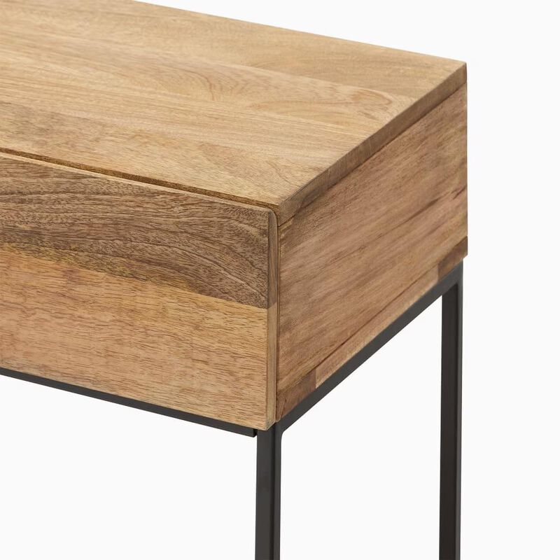 West Elm Rustic Storage Console Raw Mango image number 1
